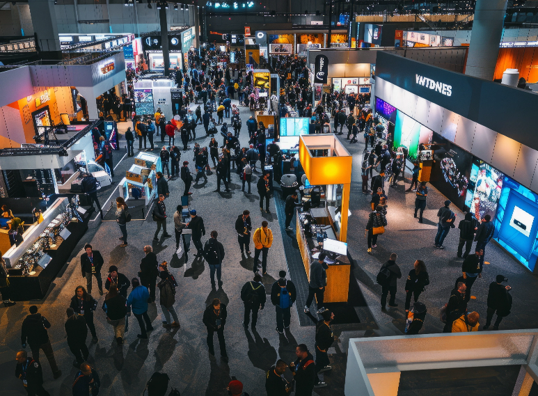 Green Room: People walking through an Expo